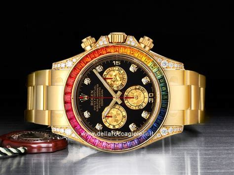 rolex cosmograph daytona rainbow diamanti e zaffiri|rolex rainbow diamonds.